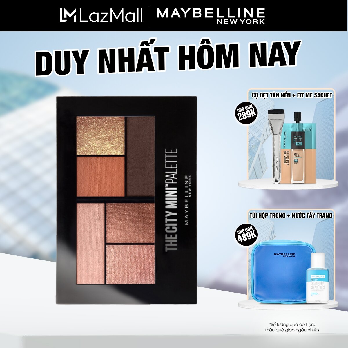 [Phiên Bản Giới Hạn] Bảng Phấn Mắt Maybelline New York 6 Màu The City Mini Palette 6.1g