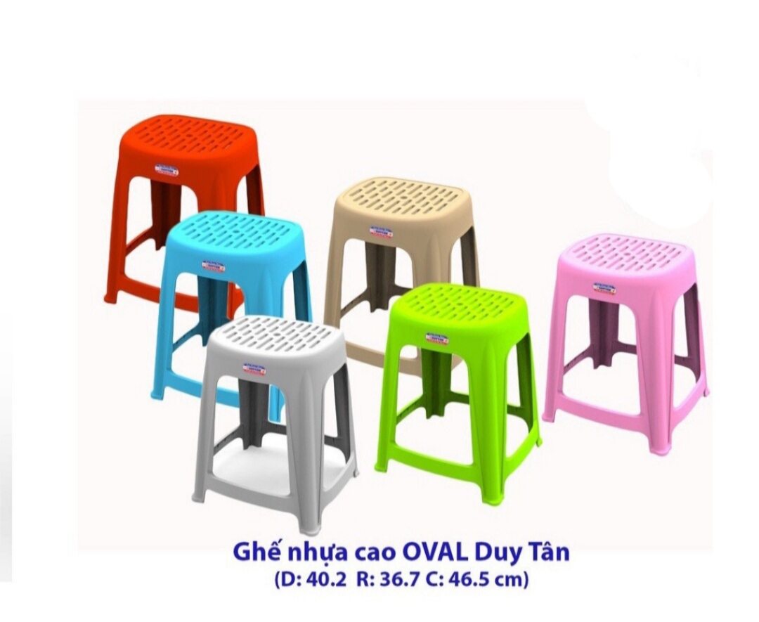 Combo 10 ghế cao oval duy tân