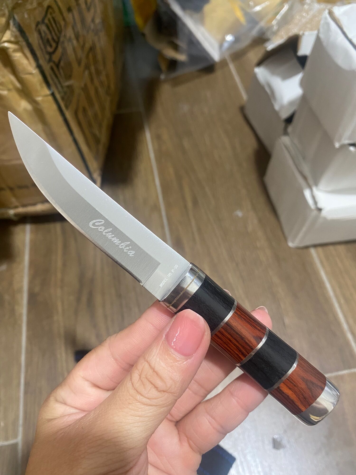 Gọt hoa quả mini sưu tầm 16cm, có bao đựng