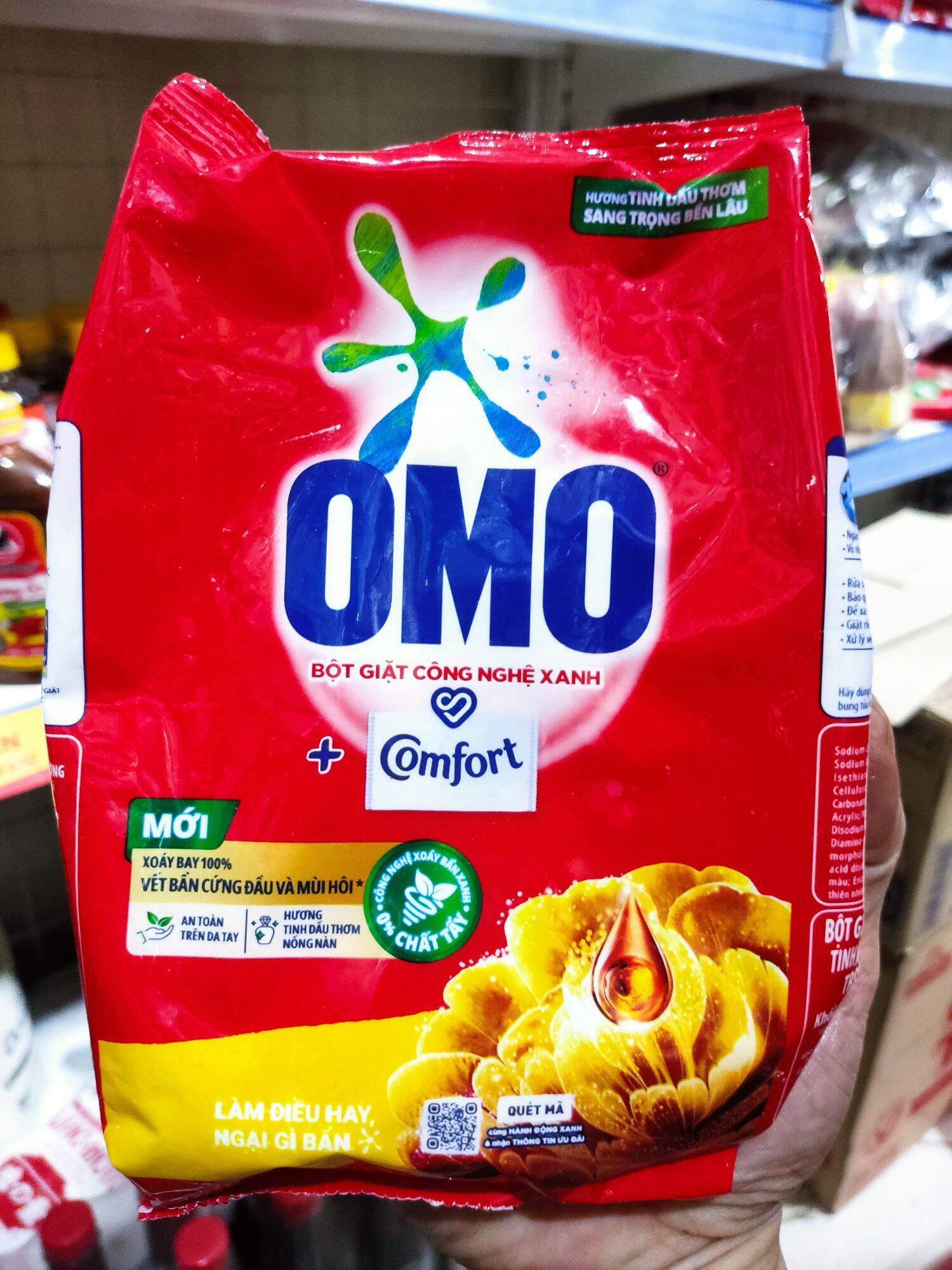 Bột giặt Omo Comfort gói 350g
