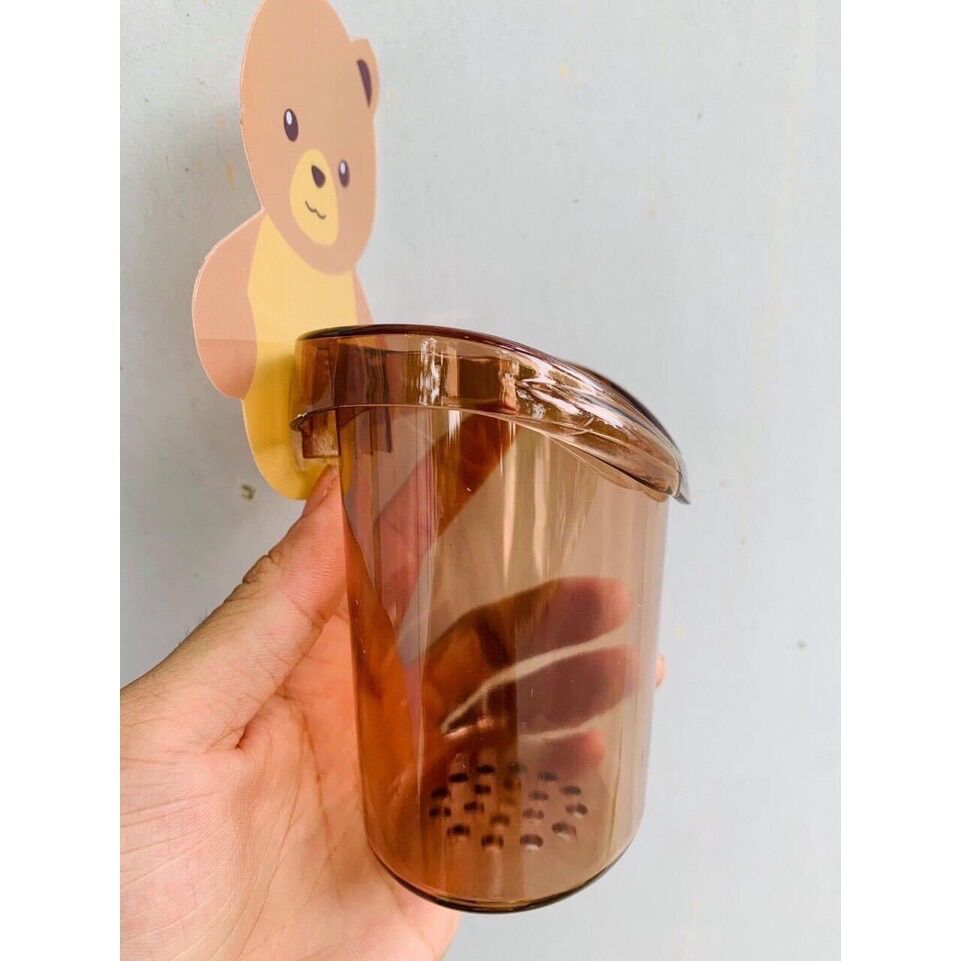 Cốc Gấu Cắm Bàn Chải Đánh Răng - Dính Sieu Chắc
