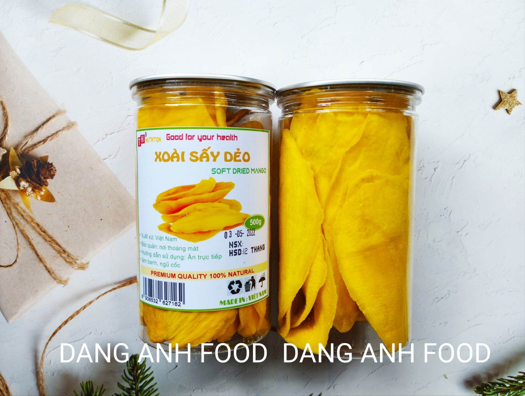 Xoài sấy dẻo vị chua ngọt thơm ngon hộp