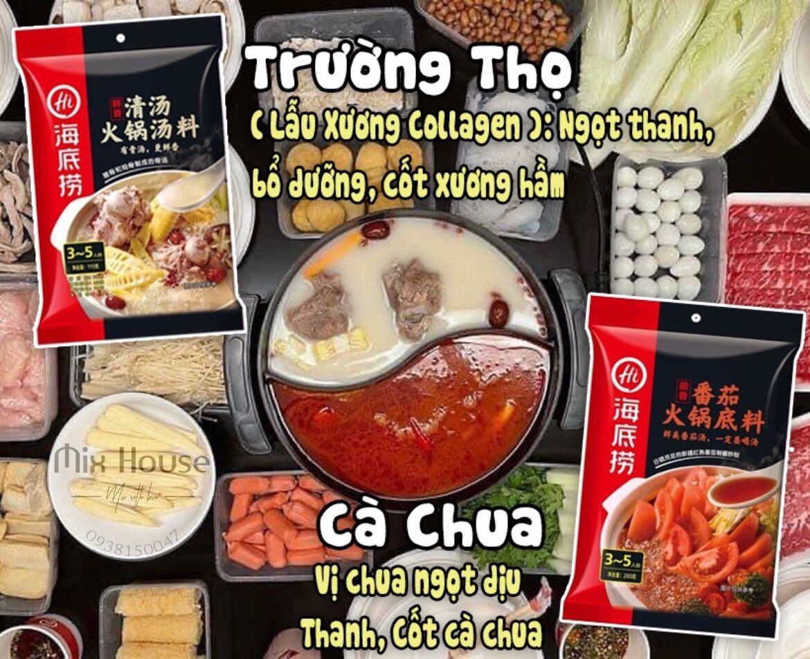 Cốt lẩu haidilao trường thọ bổ dưỡng gói 110g