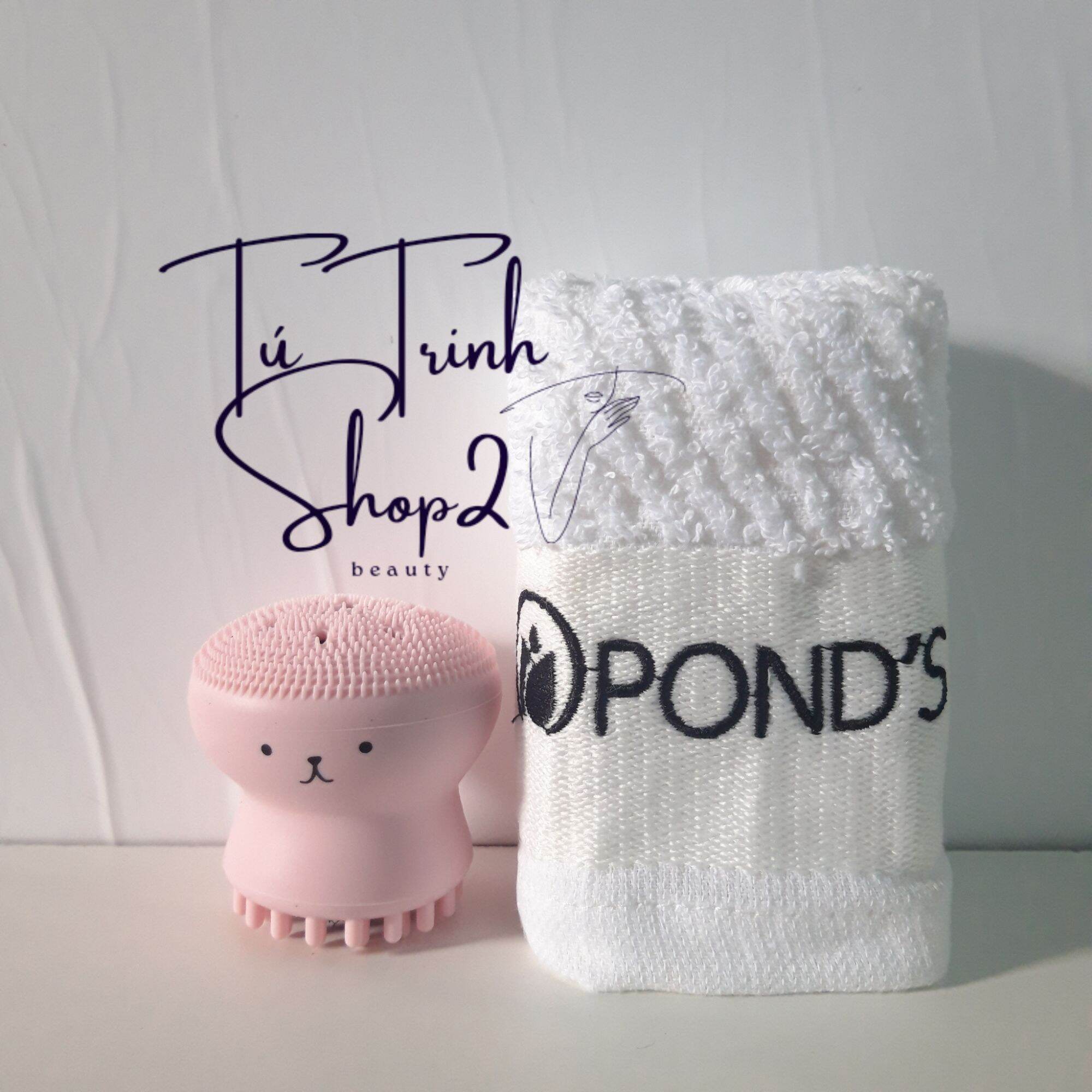 Set Cọ Rữa Mặt Bạch Tuột +khăn pond