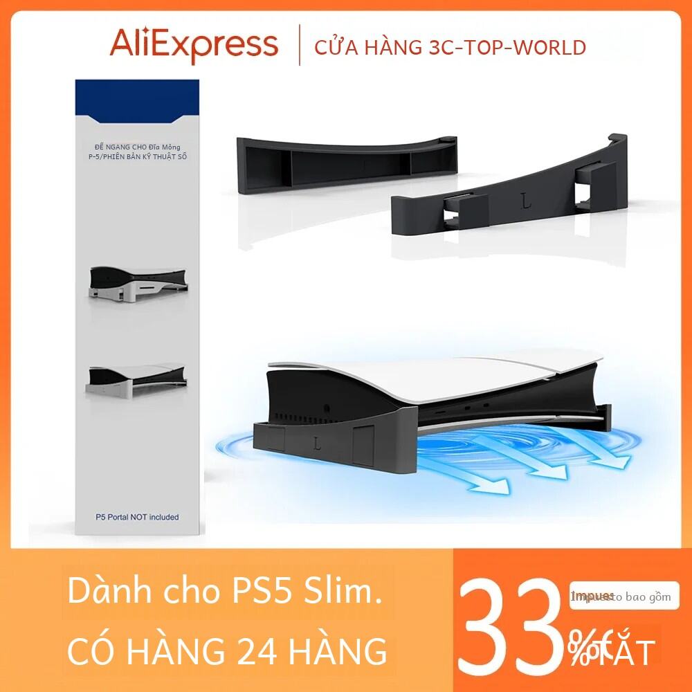 Đế Làm Mát Ngang Cho Ps5 Slim Console Phụ Kiện Game Đế Giá Đỡ Cho Playstation 5 Phiên Bản Kỹ Thuật Số