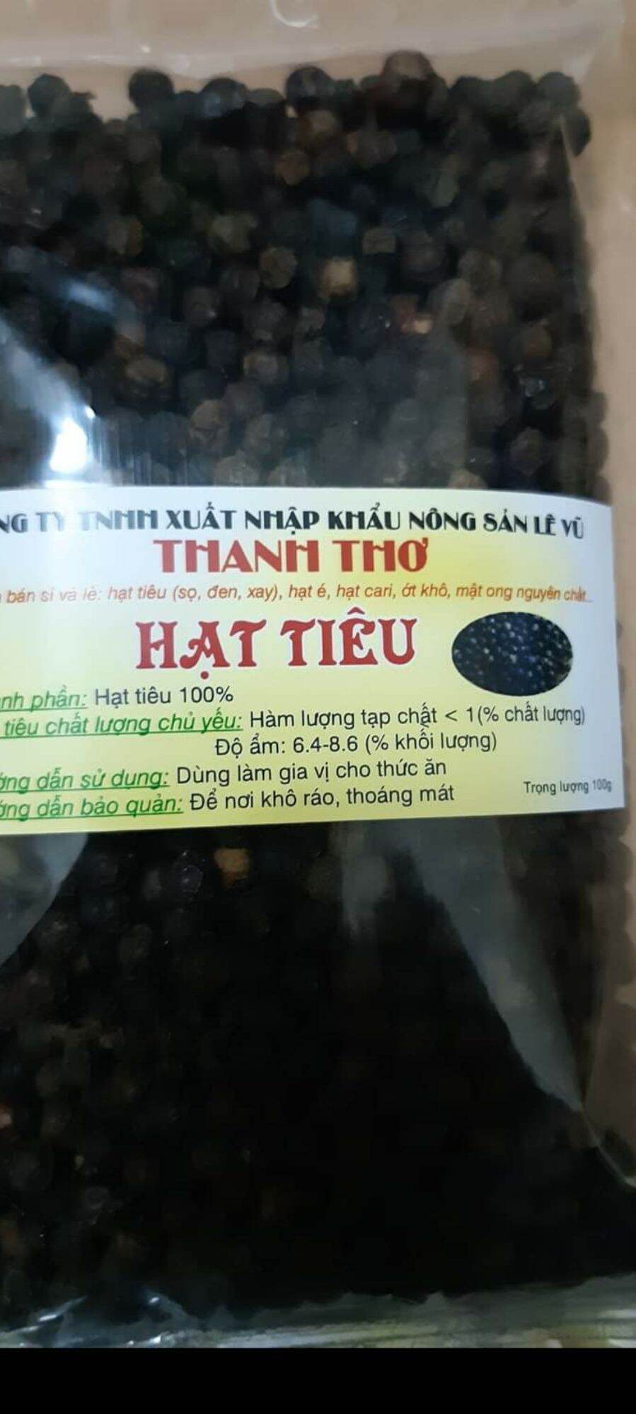 500g hạt tiêu đen loại đặc biệt