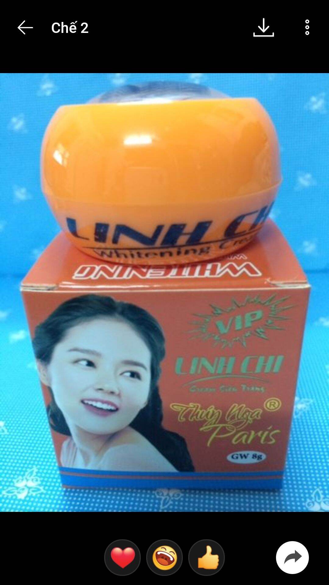 Kem Linh Chi cam mụn nám tái tạo da 8g