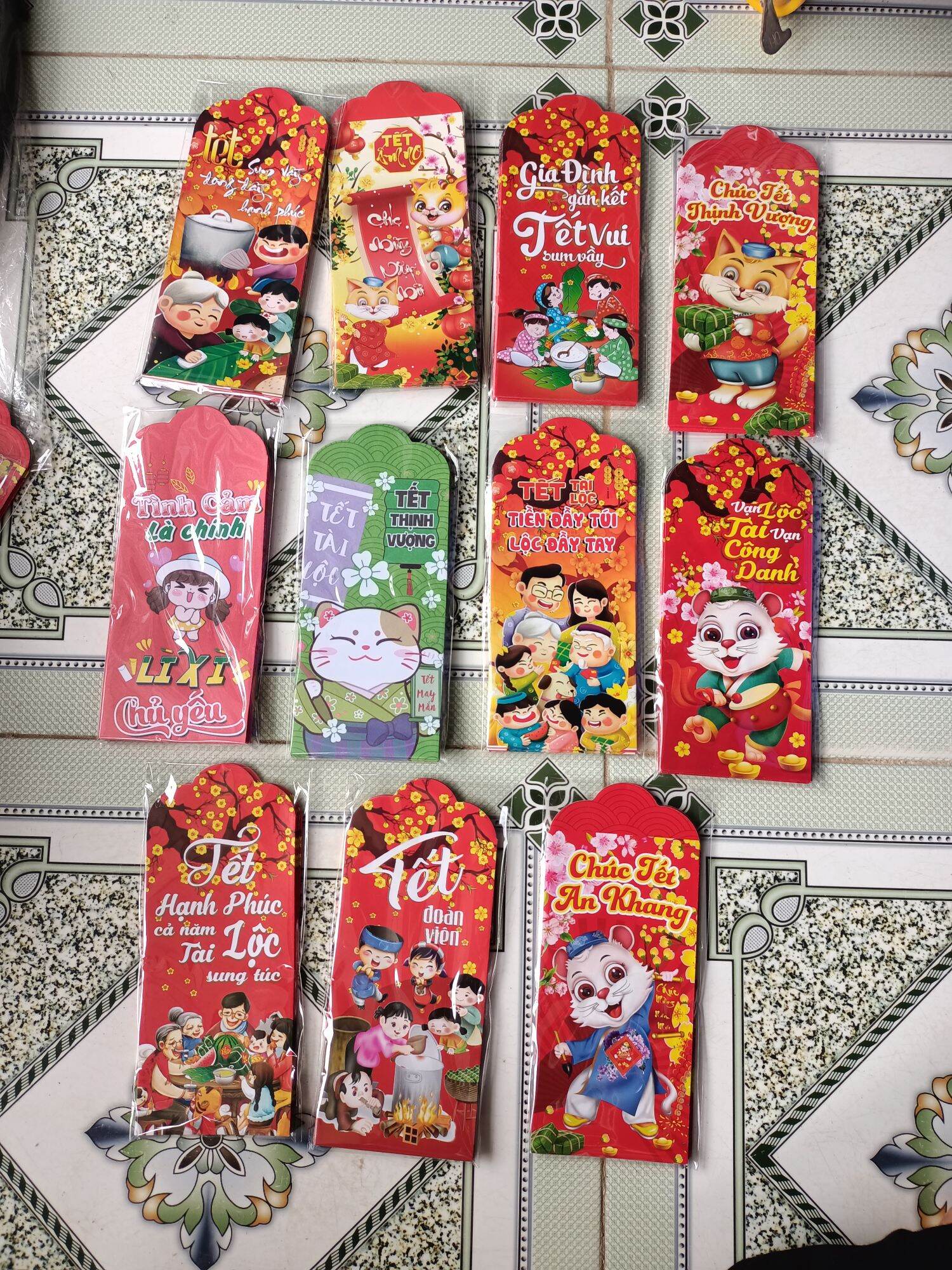 Combo 10 bao lì xì tết