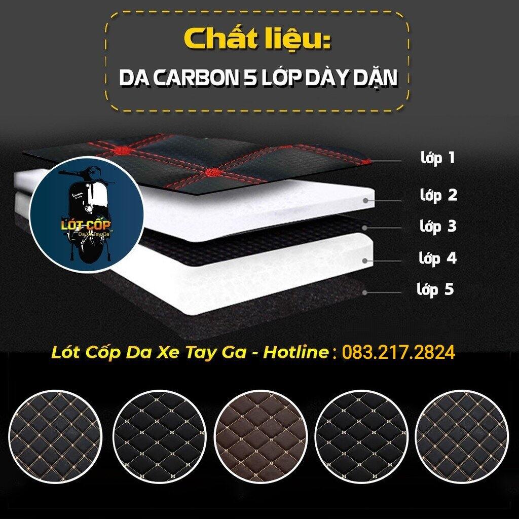 Đệm cốp xe máy VESPA* PRINT [ CÁCH NHIỆT + GIẢM SỐC ]
