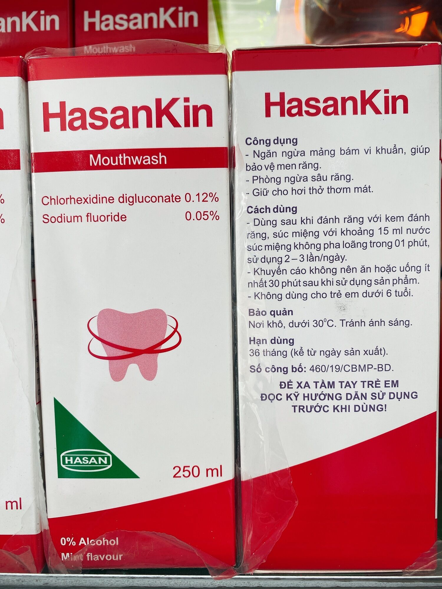 [HCM]Nước súc miệng HasanKin chai 250ml