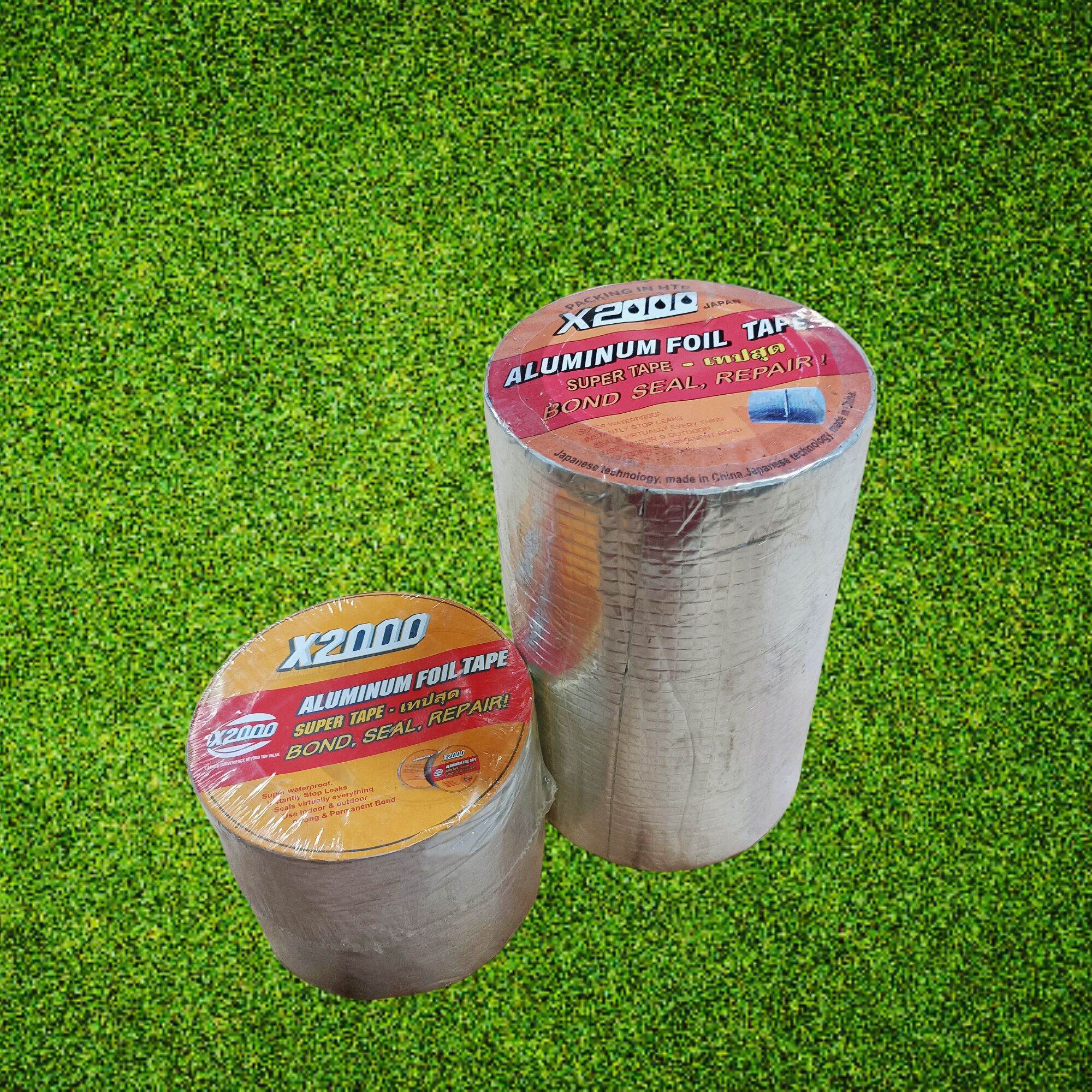 Băng keo siêu dính chống thấm ALUMINIUM FOIL TAPE Loại 1 dài 5m dán ống nước mái tôn tường... 2 kích