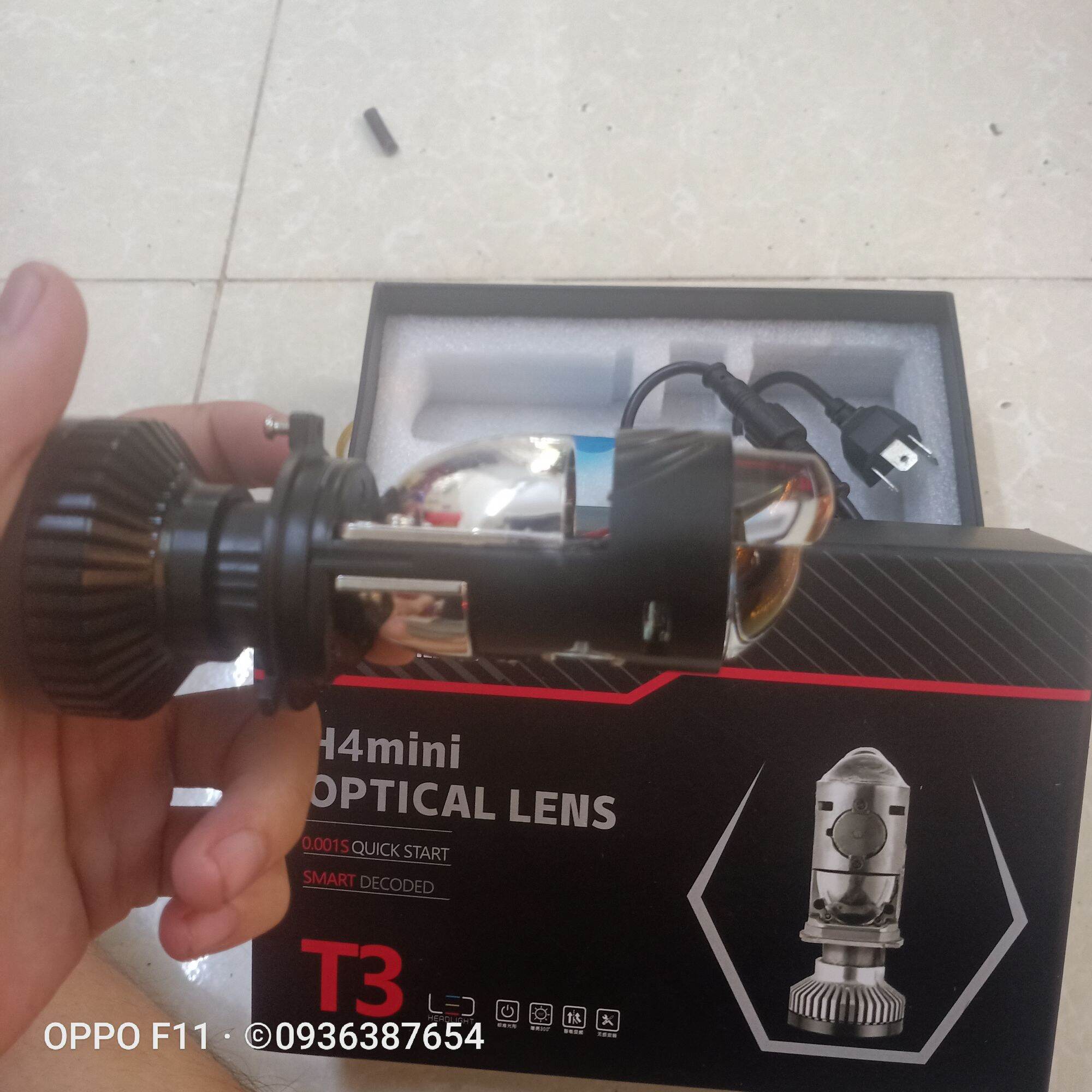 Bi cầu mini T3 Chân H4, Công suất 50w