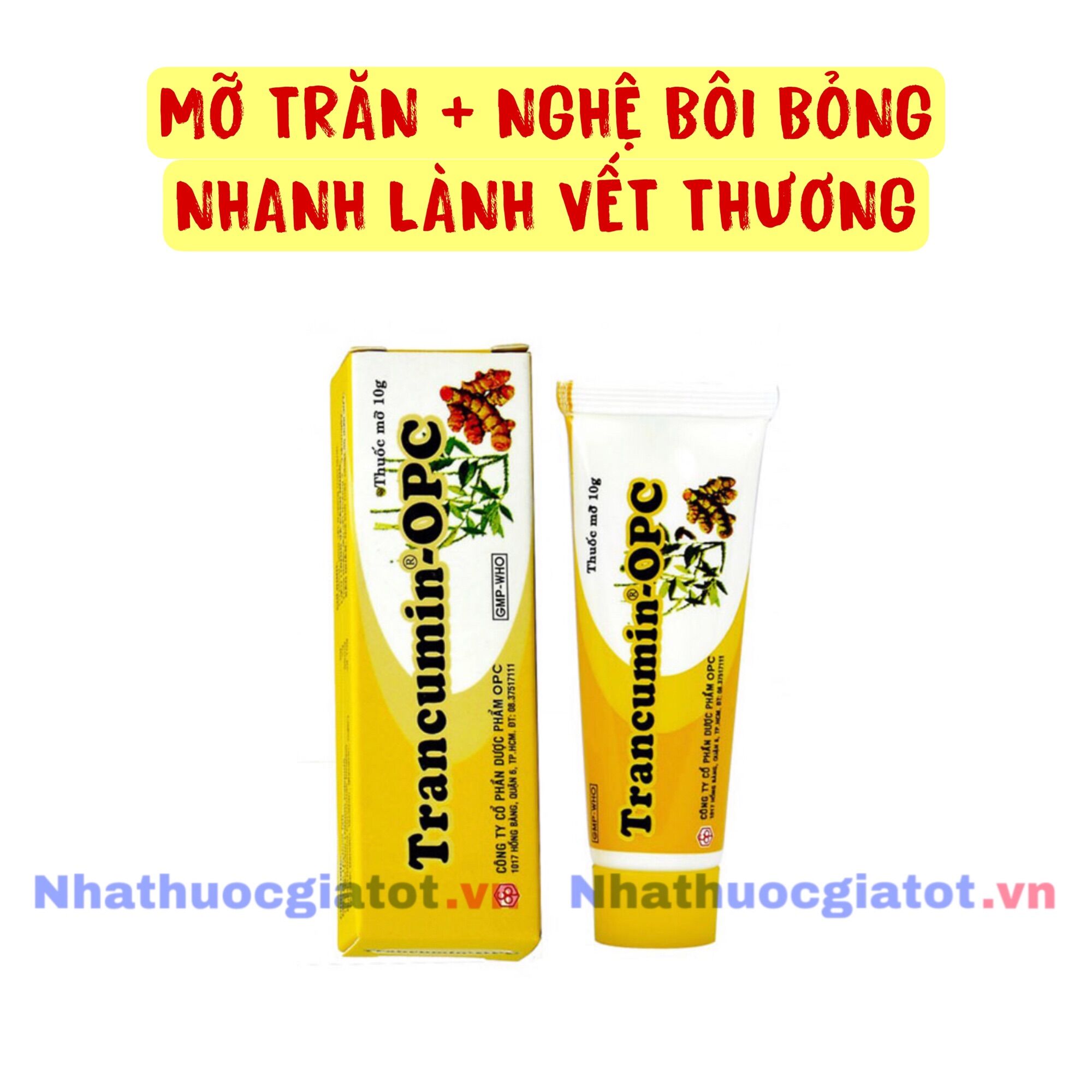 Trancumin - mỡ trăn bôi bỏng giúp nhanh lành vết thương