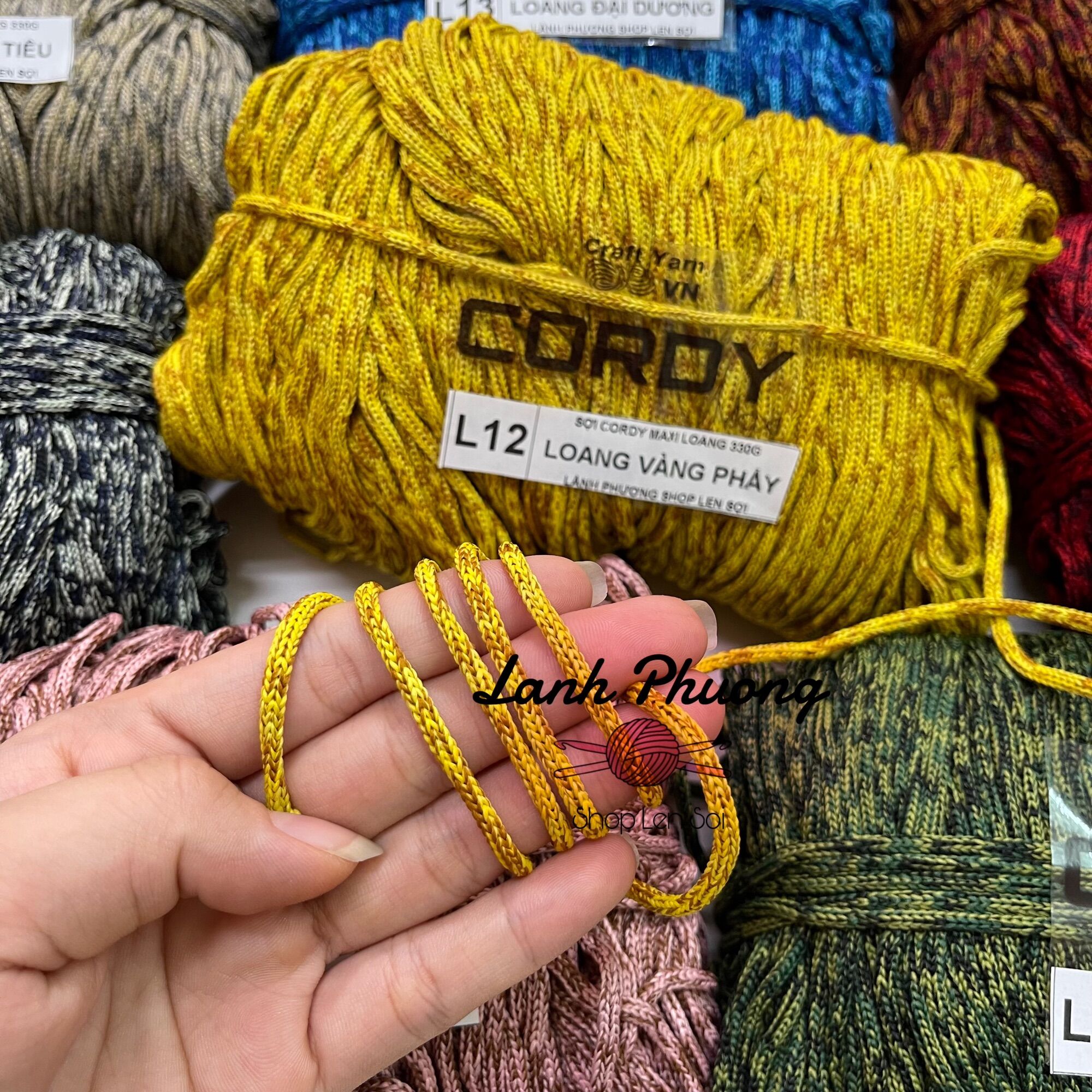 Sợi cordy maxi loang 330g