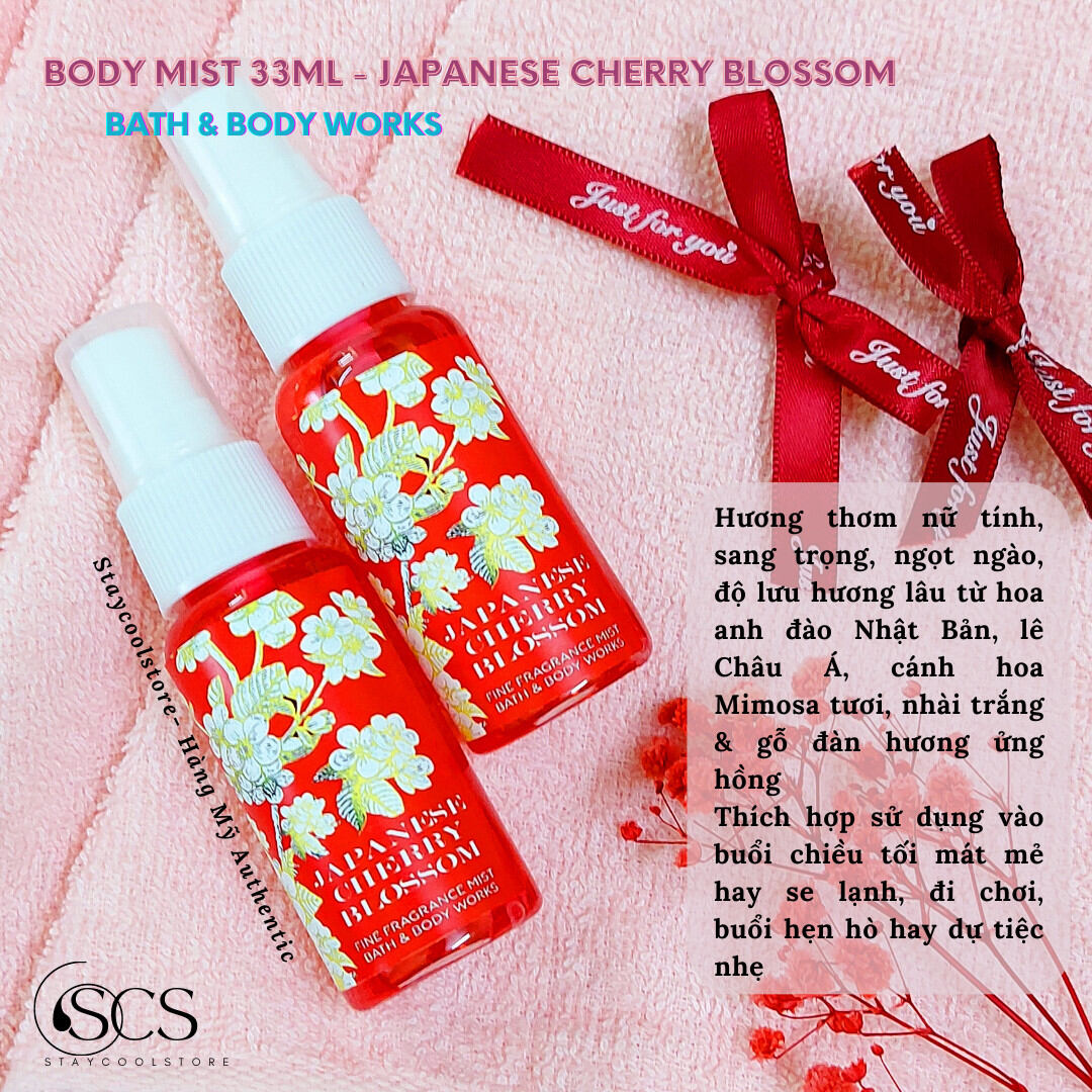 [Auth Mỹ- Đủ Mùi] 35ml- Xịt thơm bodymist Bath & Body Works