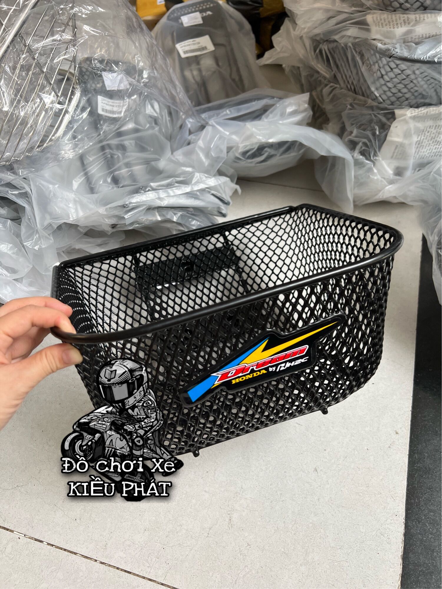 Rổ wave thái h2c trắng đen dùng wave lớn và wave nhỏ