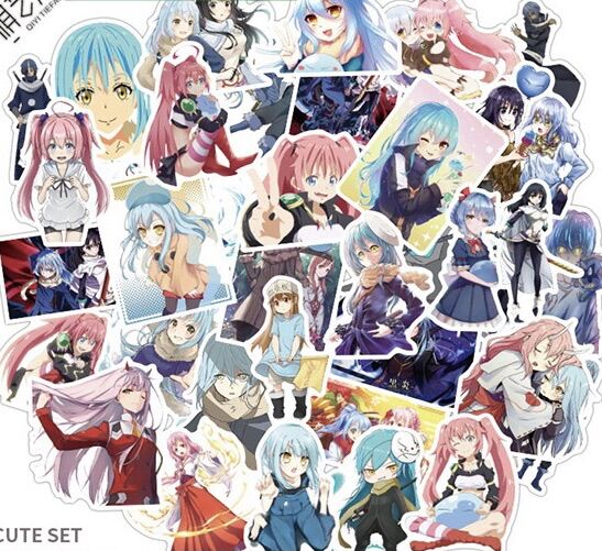 Ảnh Sticker Tensei shitara slime datta ken 30-60 cái ép lụa khác nhau /hình dán anime