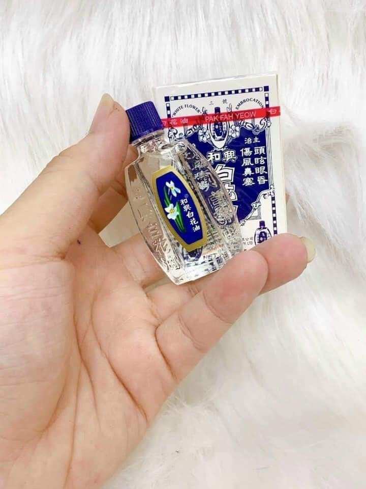 Chai dầu trắng bạch hoa hoe hin white flower hongkong 20ml