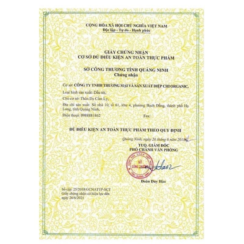 TINH DẦU TỎI DIỆP CHI GOLD+ 30ml