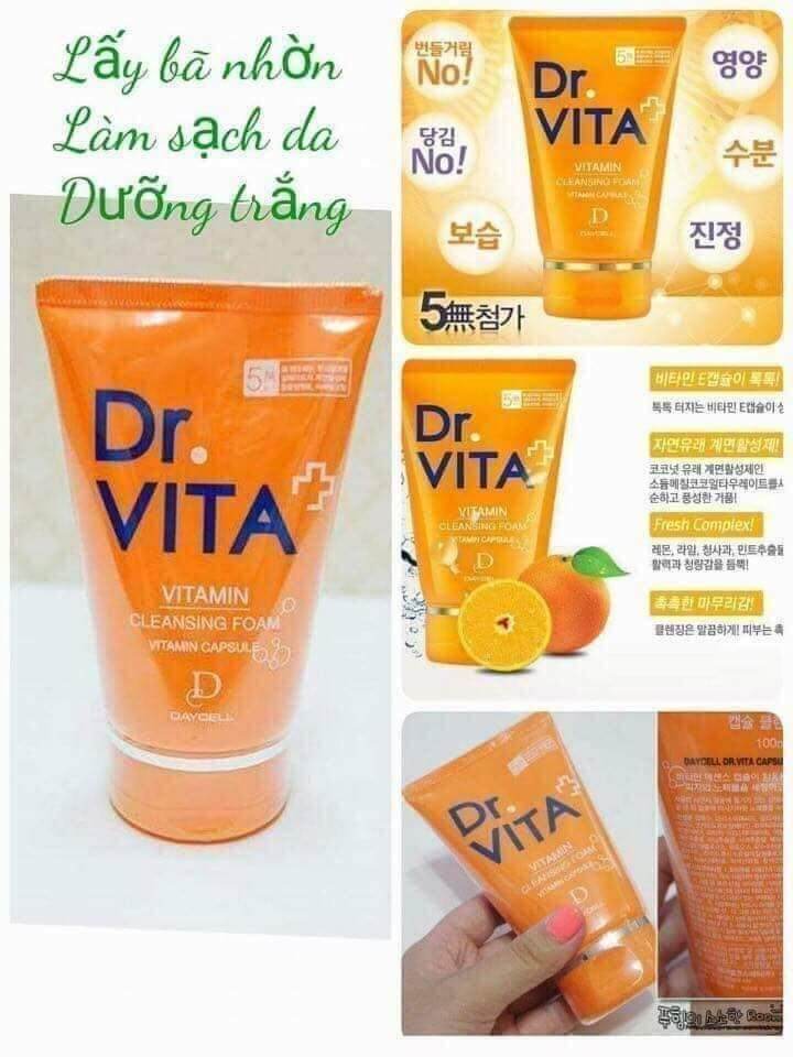 [HCM]Daycell Hàn Quốc - Sữa rửa mặt trắng da Dr.vita