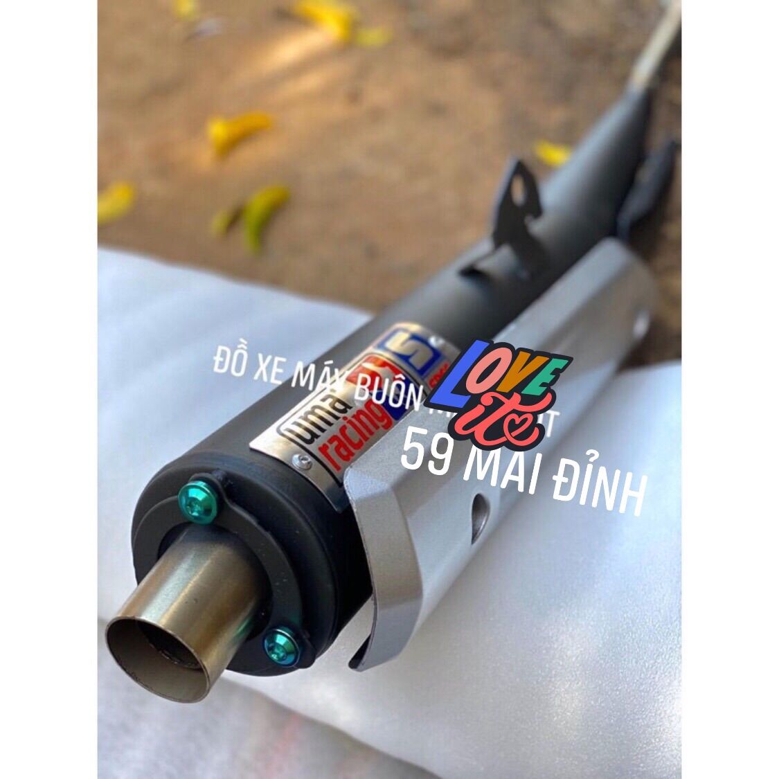 Pô uma đít chu gắn sirius wave dream kèm cho cổ inox bóng loáng và bộ ốp spark siêu đẹp