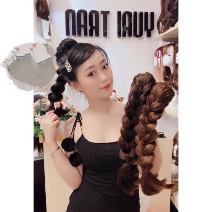 Tóc Ngoặm Thắt Bính 45_50cm