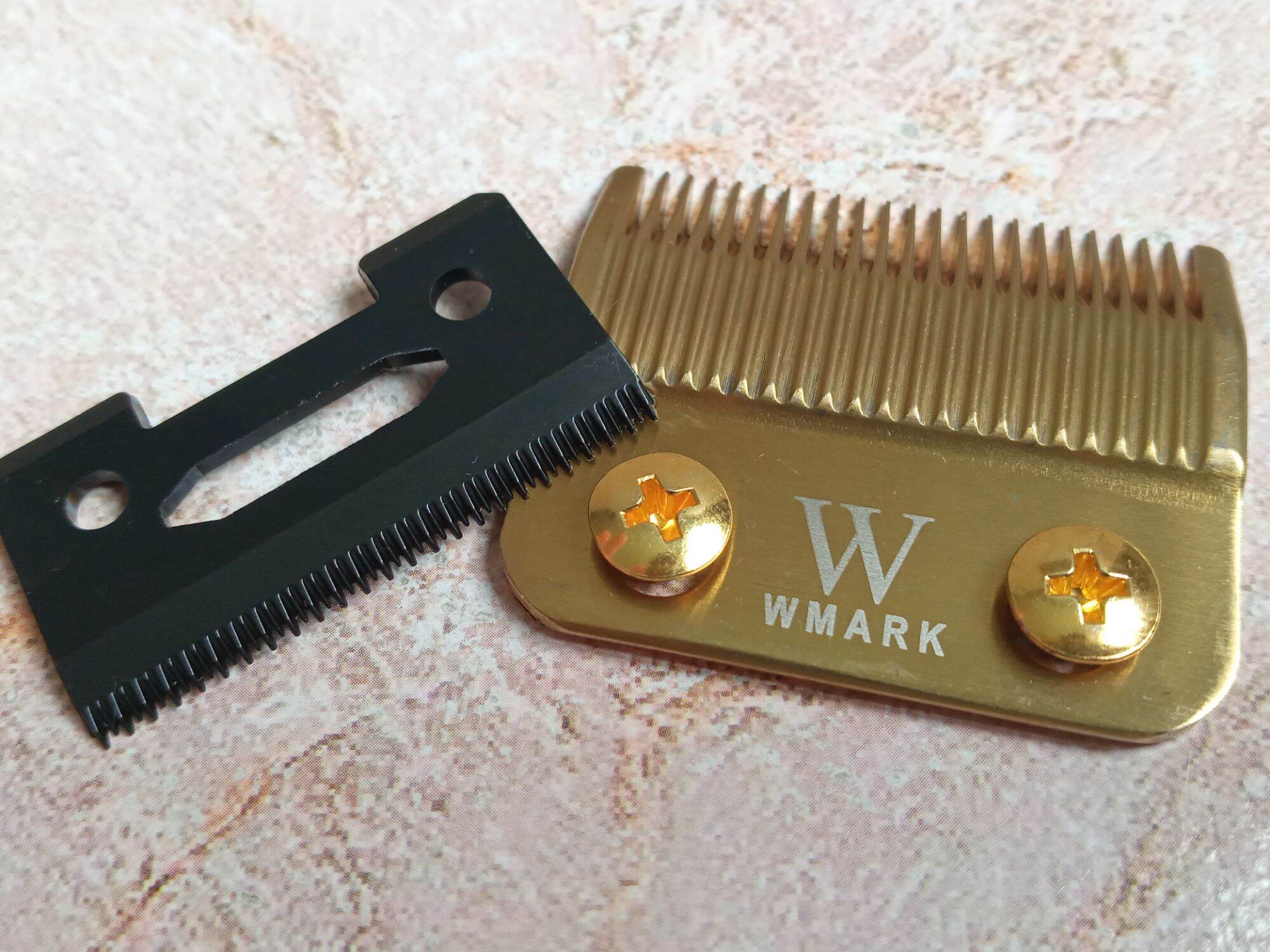 Lưỡi Kép Tông Đơ Cắt Tóc Barber. Lưỡi Kép Sứ Carbon Wmark Gold Cắt Bén Fade Ngọt Chạy Êm.. 