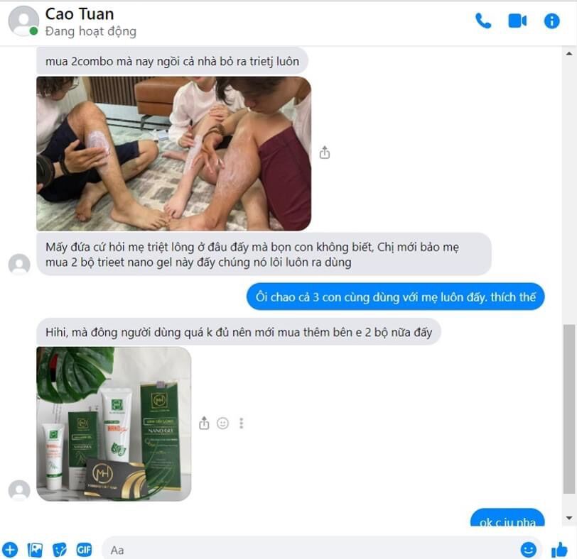 Triệt lông nano gel vĩnh viễn