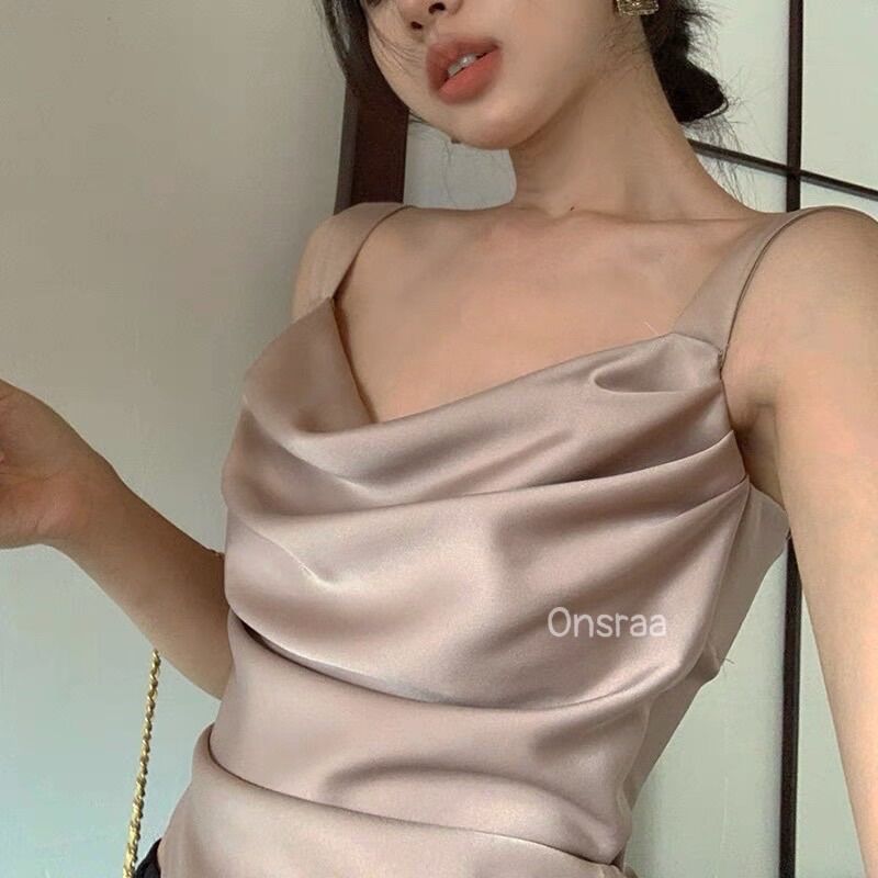 ❤️ÁO LỤA XẾP CỔ ĐỔ CỰC XỊN❤️