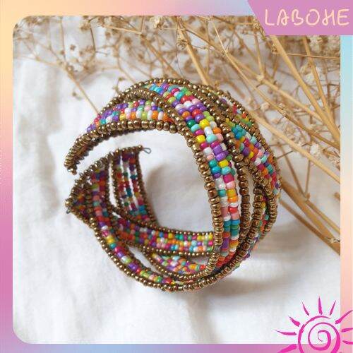Vòng tay Boho kết cườm cá tính