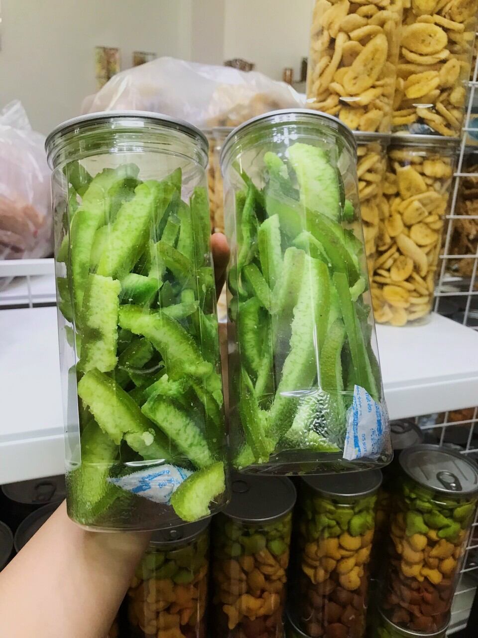 Hủ pet - 300g mức vỏ bưởi sấy lạnh ăn liền