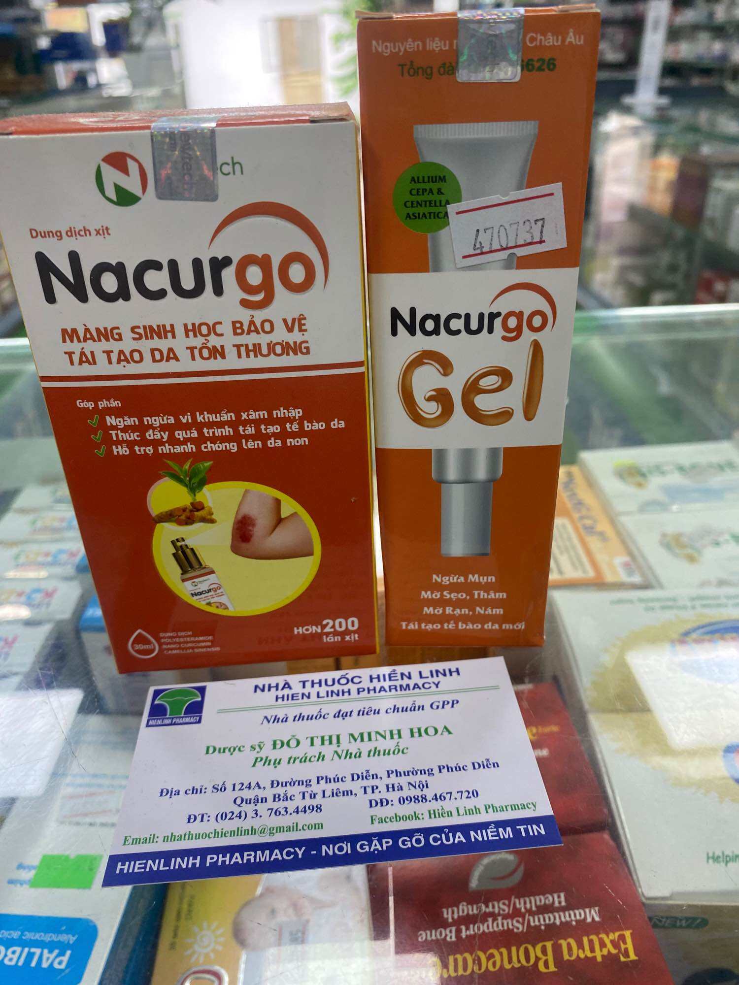 Nacurgo màng sinh học băng vết thương, tránh nhiễm trùng xịt, gel