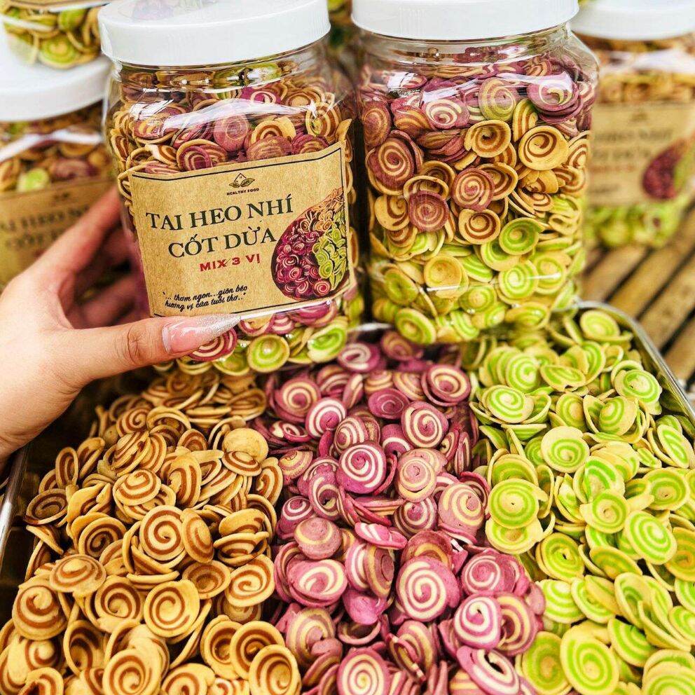 Bánh tai heo nhí mix 3 vị 500g