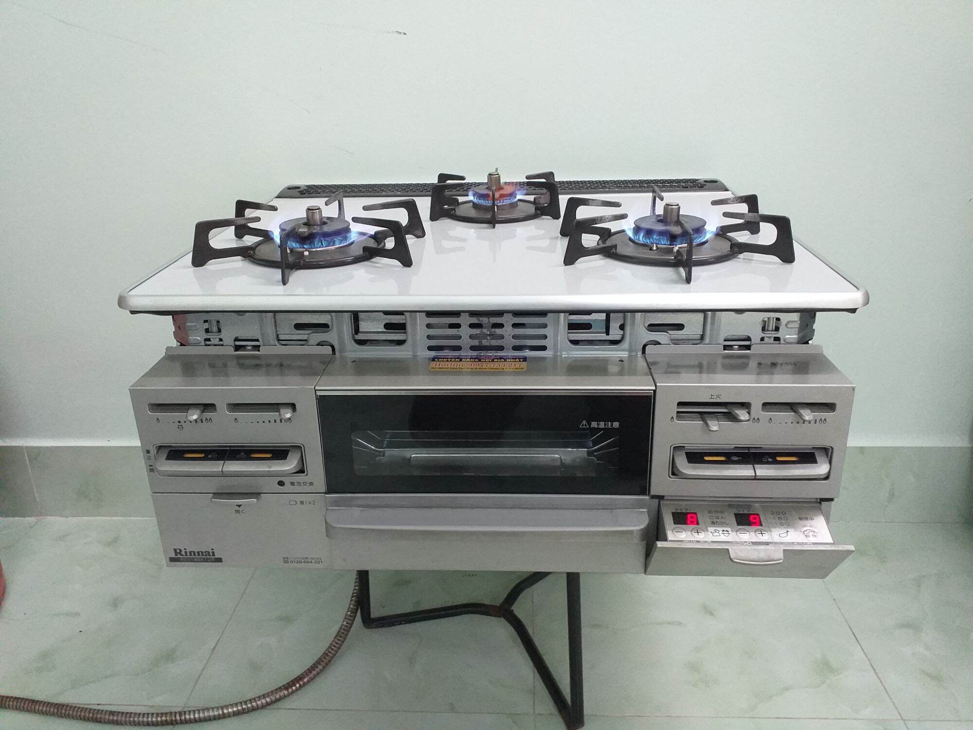 Bếp ga âm mặt đá full chức năng nội địa nhật bản