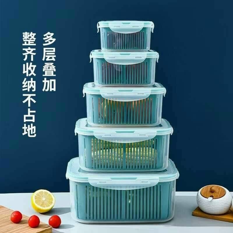 Set 5 hộp đựng thực phẩm tách nước