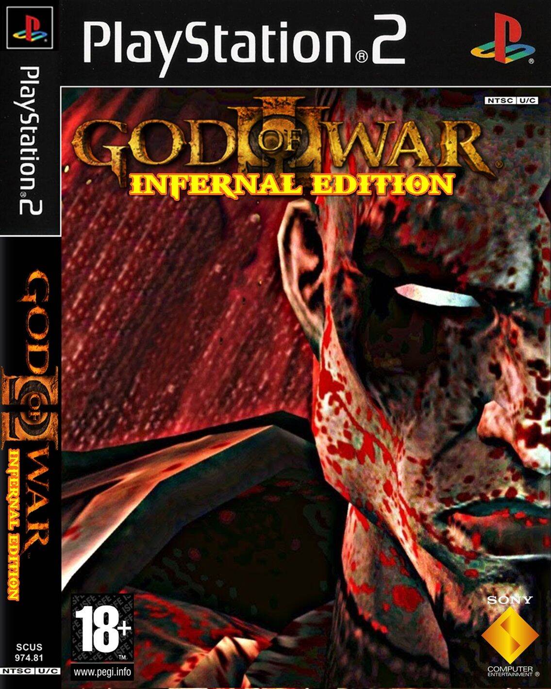 đĩa game ps2 god of war 2 inferno edition