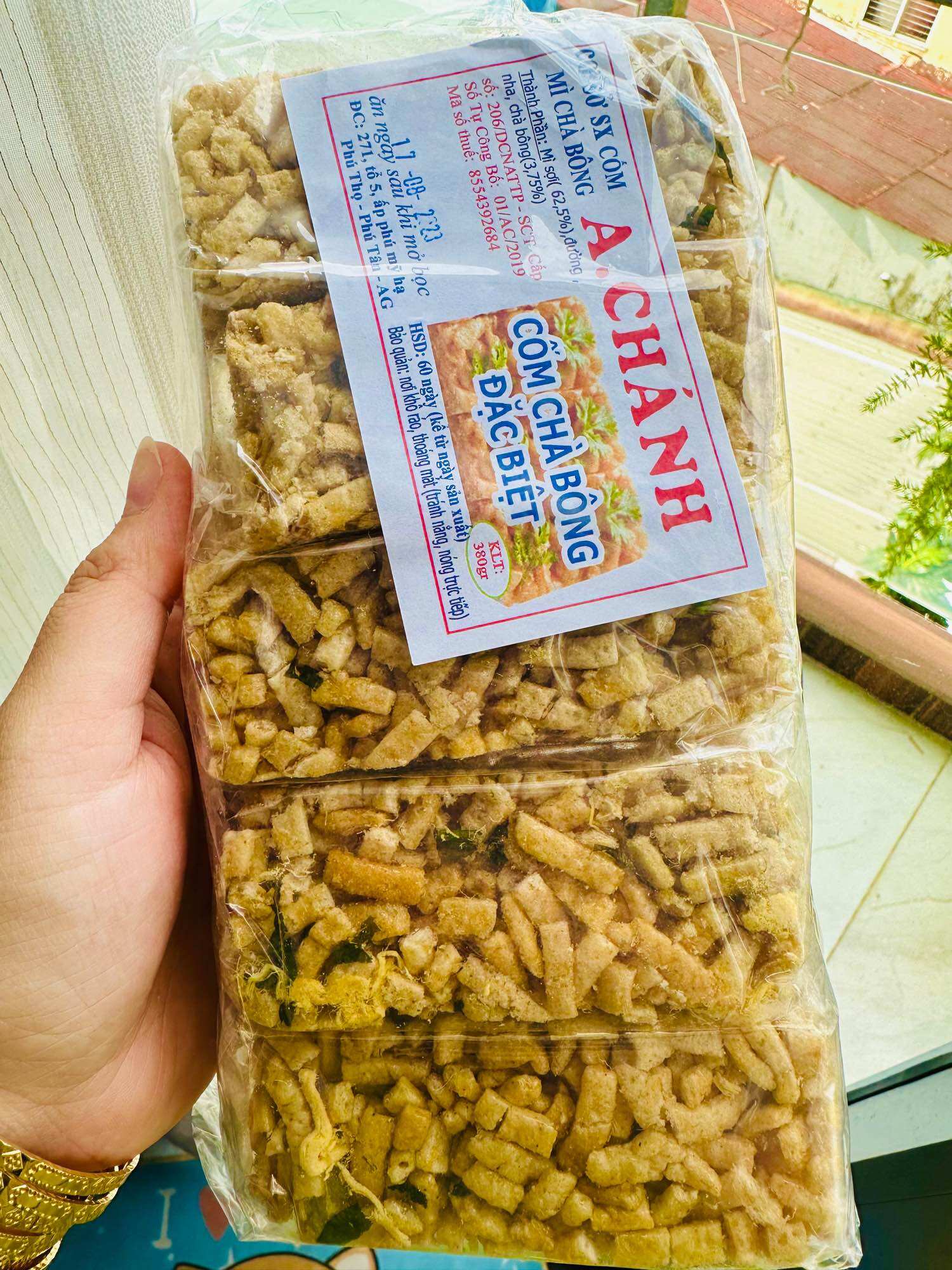 Cốm gạo miền Tây thơm ngon (Bịch 10 miếng)