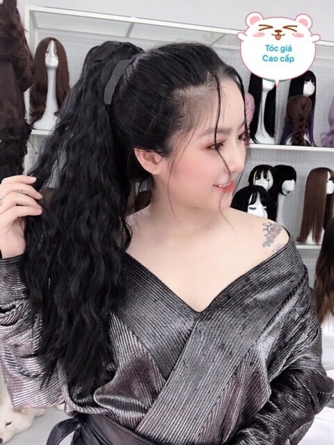 Tóc giả cột xù mì nữ cá tính ❇️