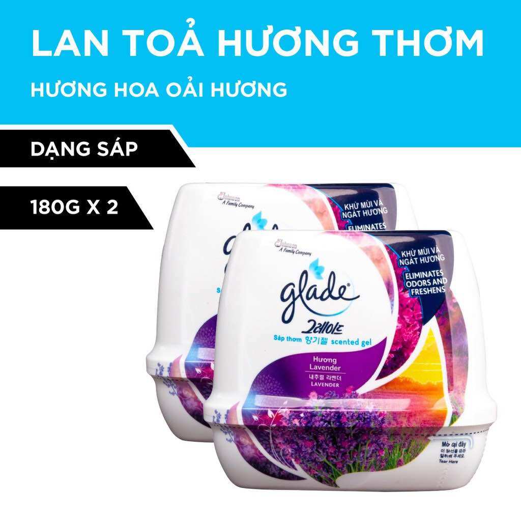 Combo 2 cục sáp thơm phòng Glade nhập khẩu Thái Lan