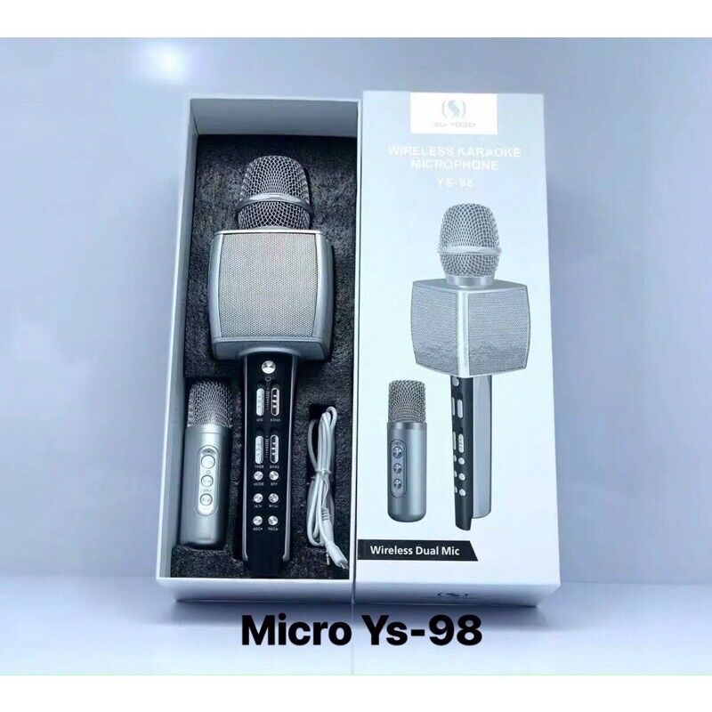 Micro hát karaoke song ca kèm loa Ys-98