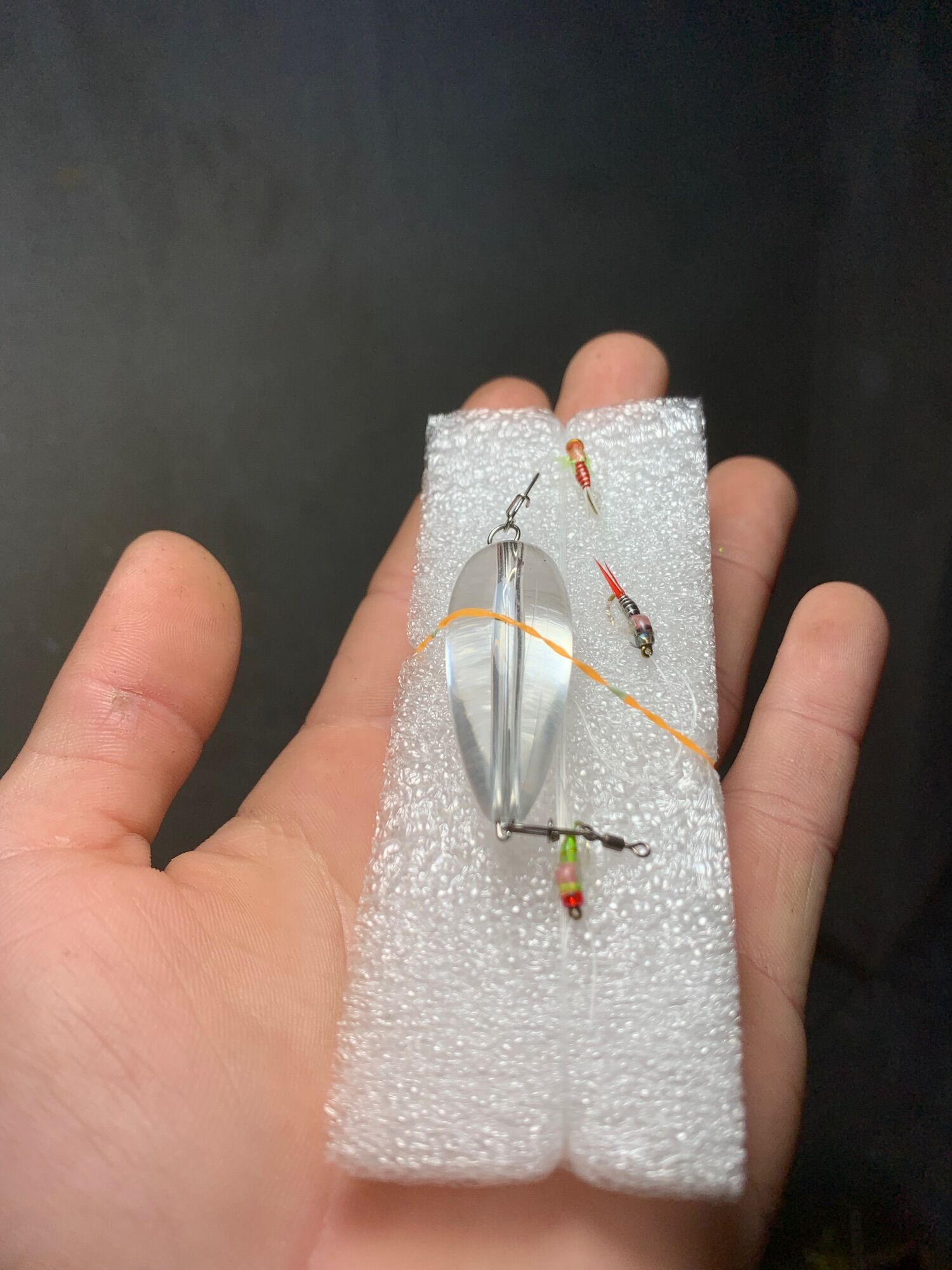 Set 5 con mồi fly câu lure,tenkera.fly suối