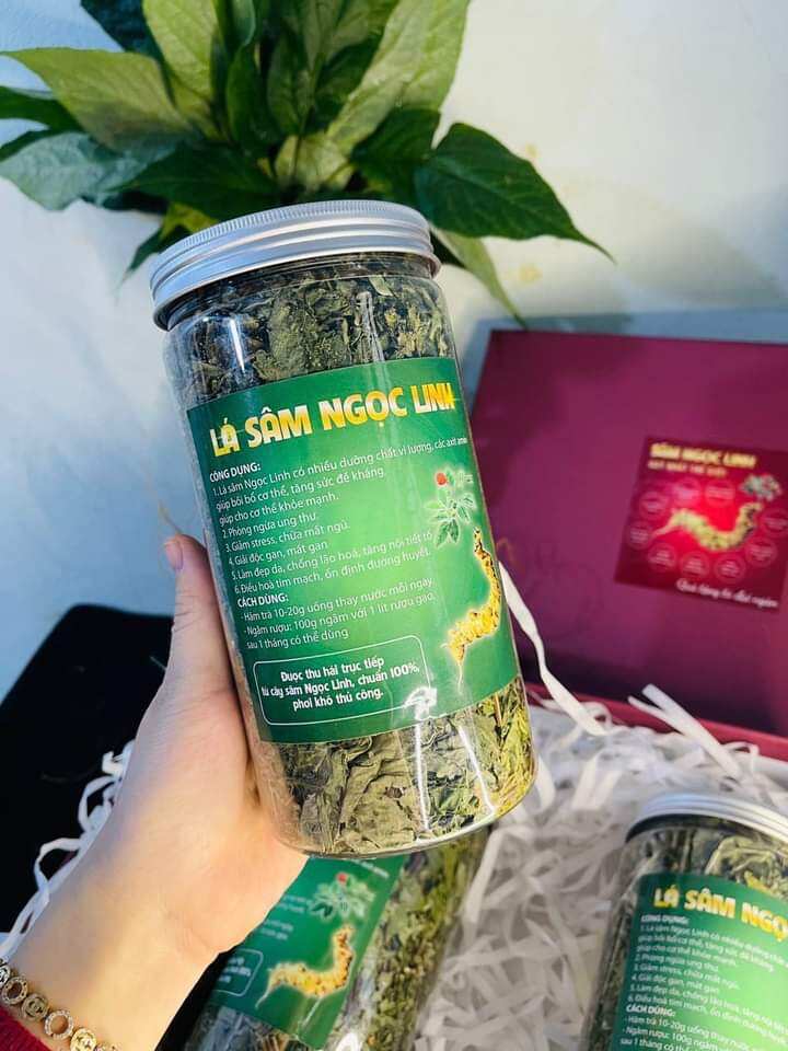100g lá sâm Ngọc Linh khô