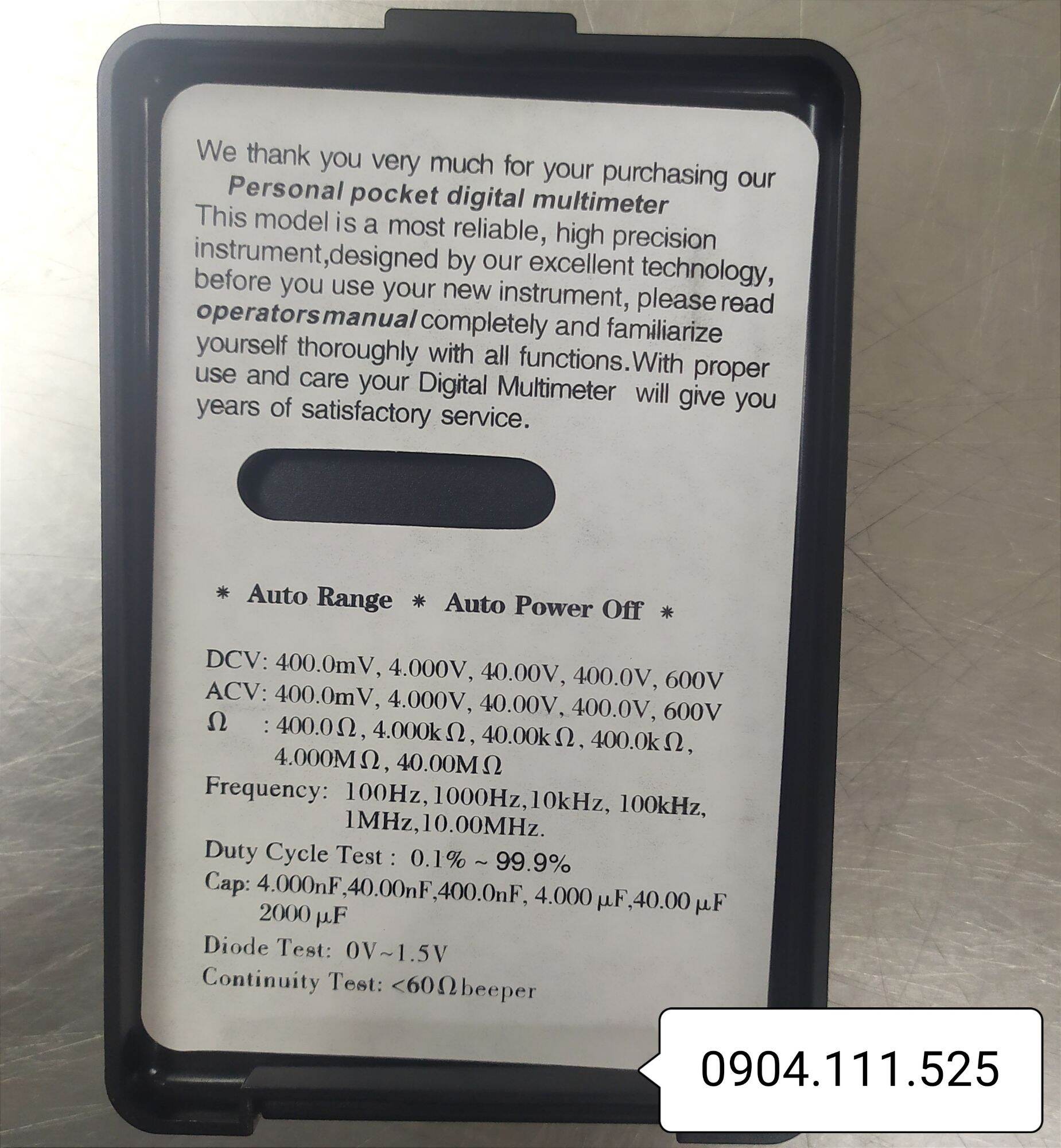 Đồng hồ bỏ túi Victor VC-921
