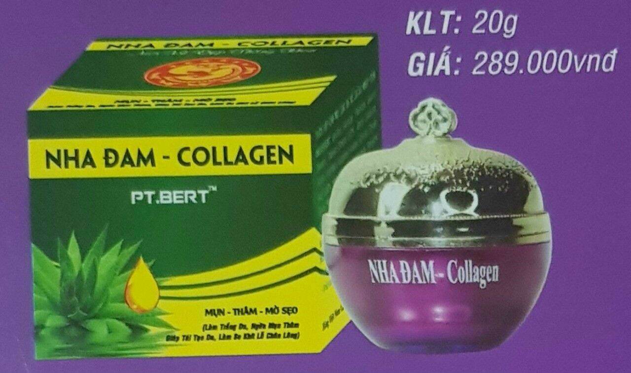 Kem mụn nha đam collagen.