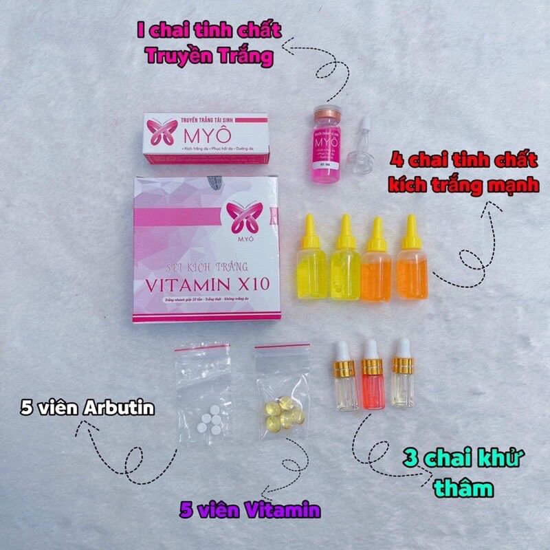 👛combo set kích trắng + truyền trắng👛myô