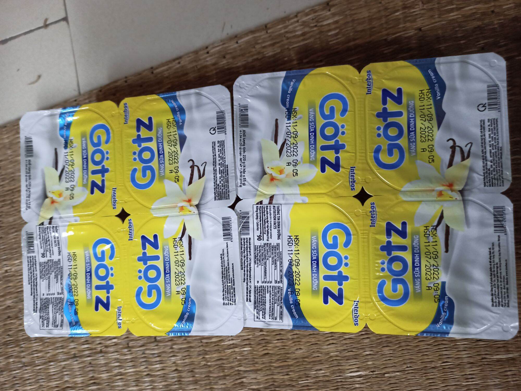 24 HỘP(  6 VĨx 4H) VÁNG SỮA GOZT, CÔNG NGHỆ ĐỨC,