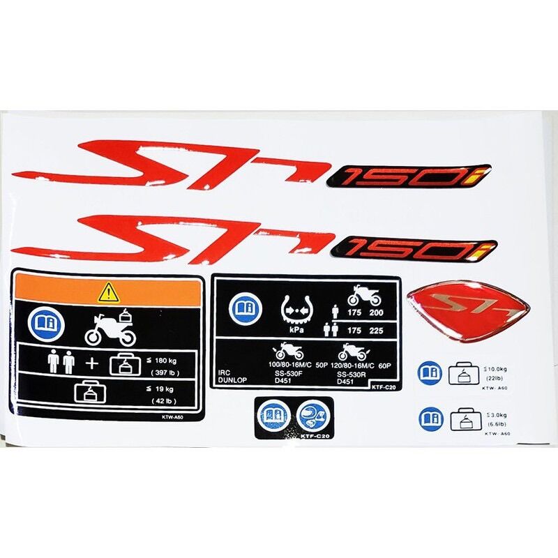 TEM THÔNG SỐ SH 150i ĐỎ PHẢN QUANG