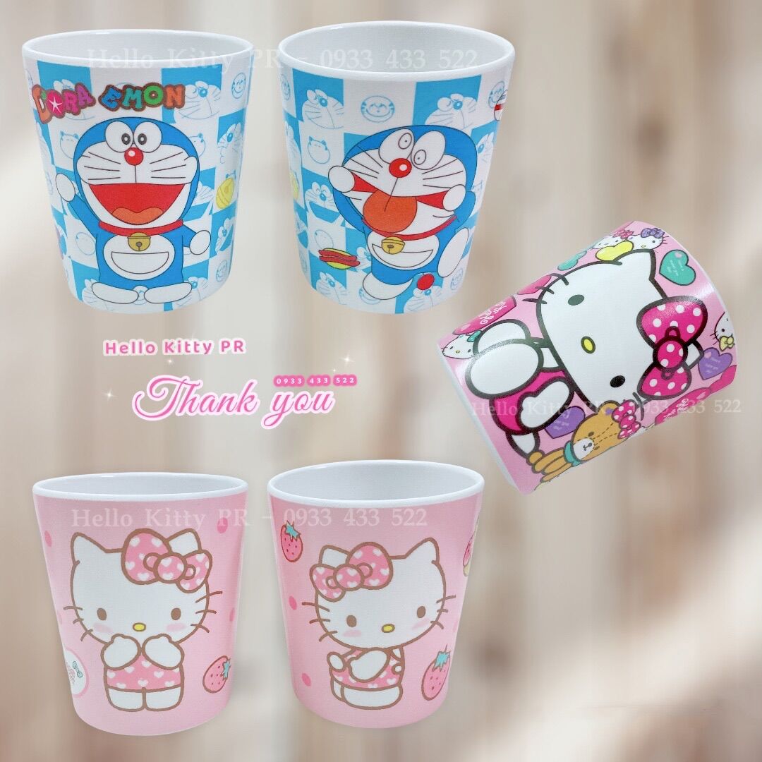 Ly cốc dung tích 200ml Hello Kitty - Doremon Doraemon
