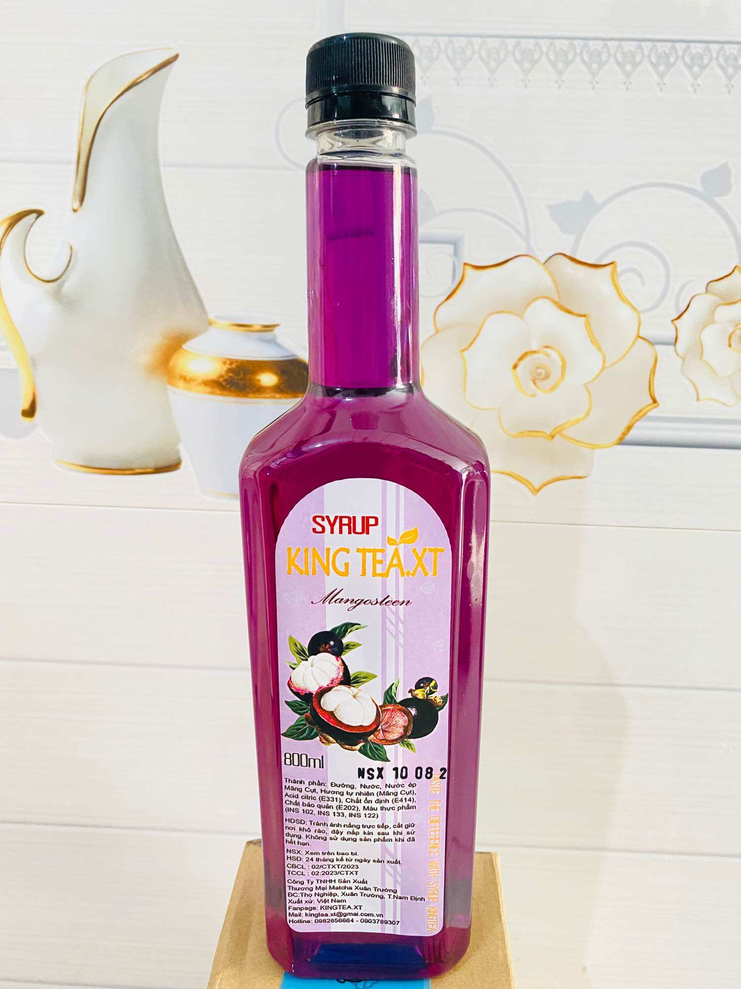Siro măng cụt kingtea.xt chai 800ml