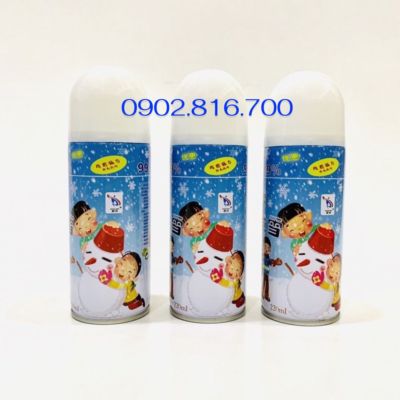 Combo 3 bình xịt tuyết không tan trang trí noel giáng sinh - 3 bình xịt tuyết tan trang trí sinh nhật - tiệc - sự kiện